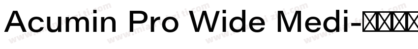Acumin Pro Wide Medi字体转换